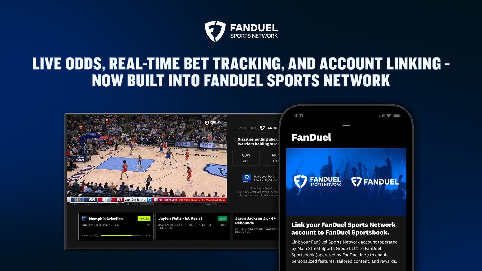 FANDUEL AND FANDUEL SPORTS NETWORK CONTINUE BROADENING STRATEGIC PARTNERSHIP WITH LAUNCH OF BET TRACKING ACROSS SELECT NBA AND NHL GAMES