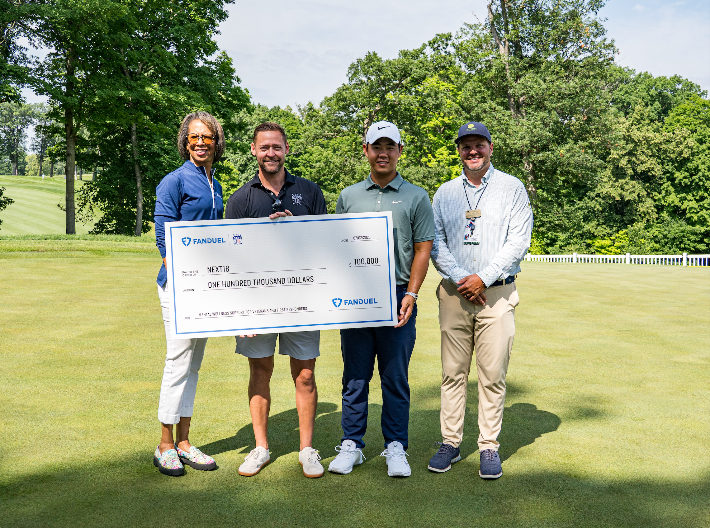 FanDuel Donates $100,000 to Next 18 at PGA TOUR’s John Deere Classic to Support Mental Health of Veterans and First Responders
