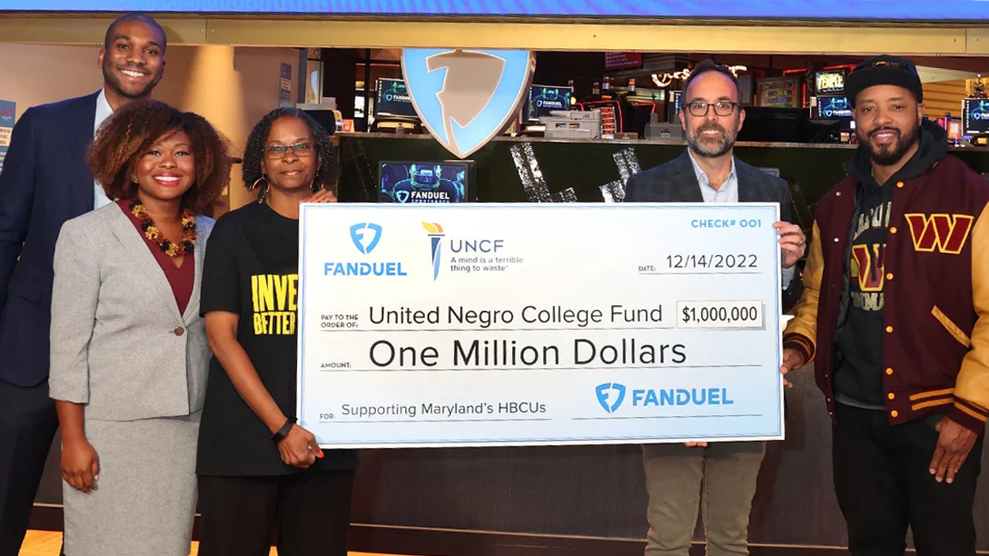 FanDuel Announces its Second $1 Million Donation to UNCF